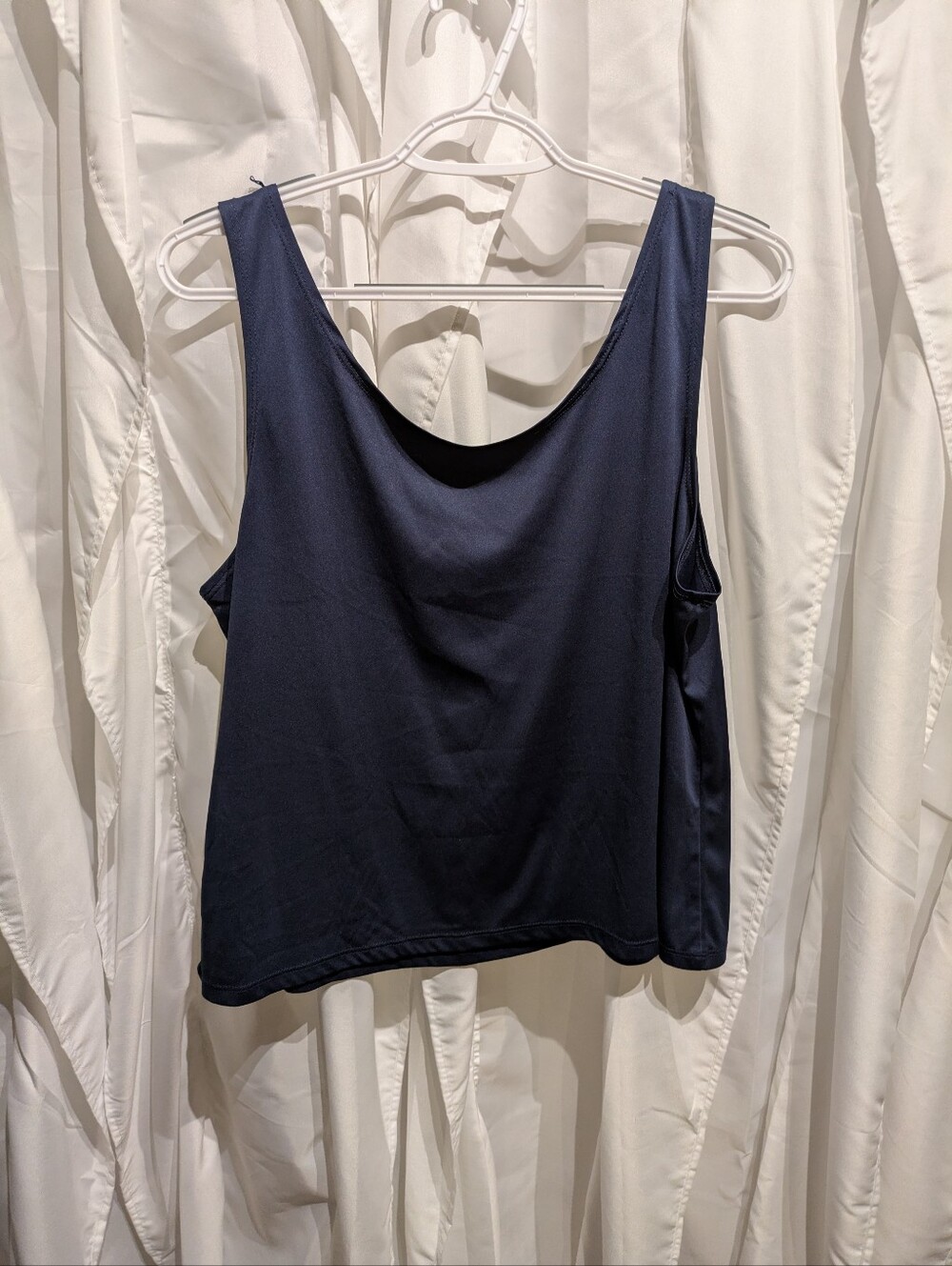 B4 Ruby Rd. Women's Navy Blue Scoop Neck Tank Top - Size Large (L) Style 45443